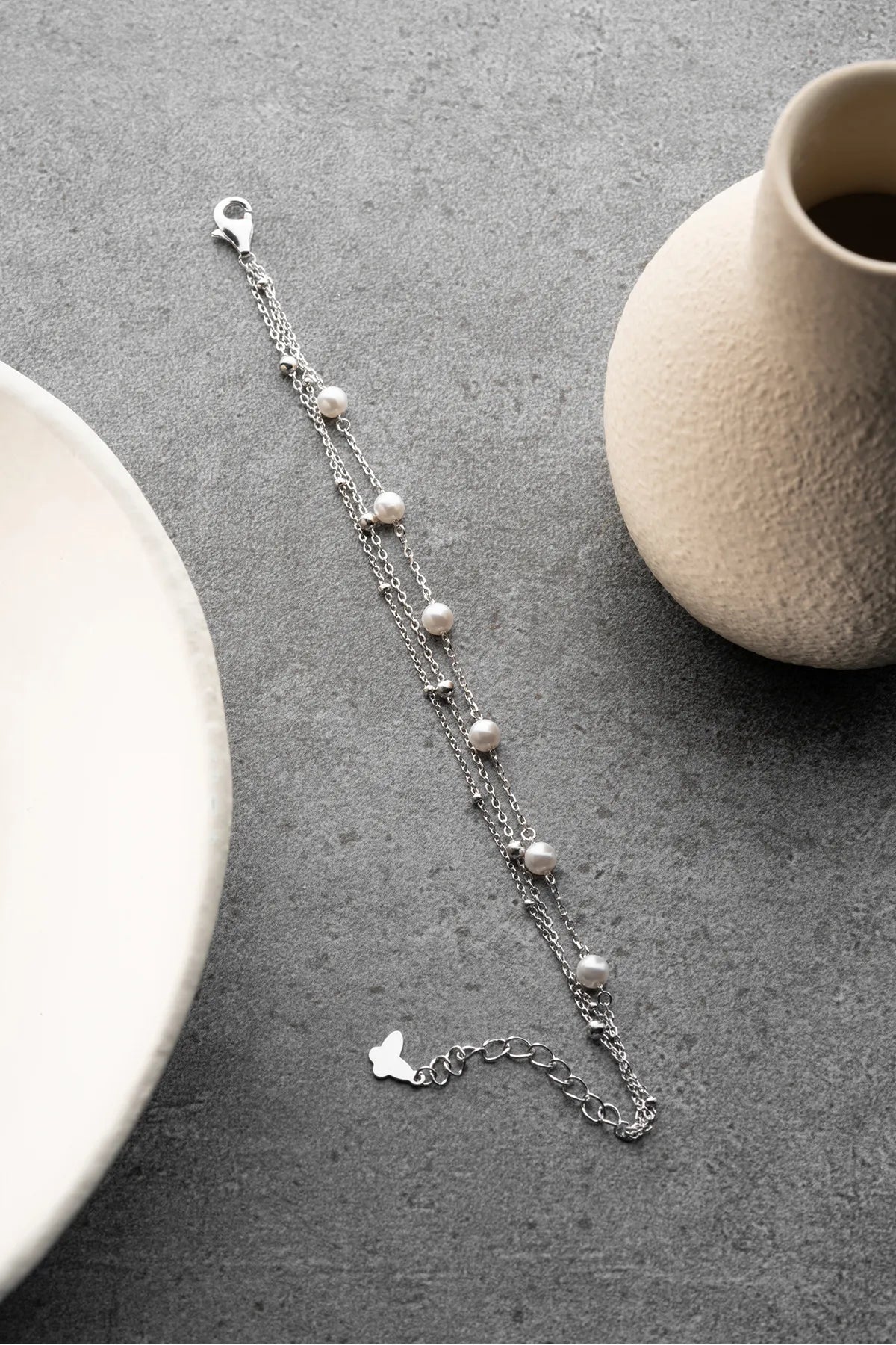 Perlenarmband von 925 Sterlingsilber - von Lydian