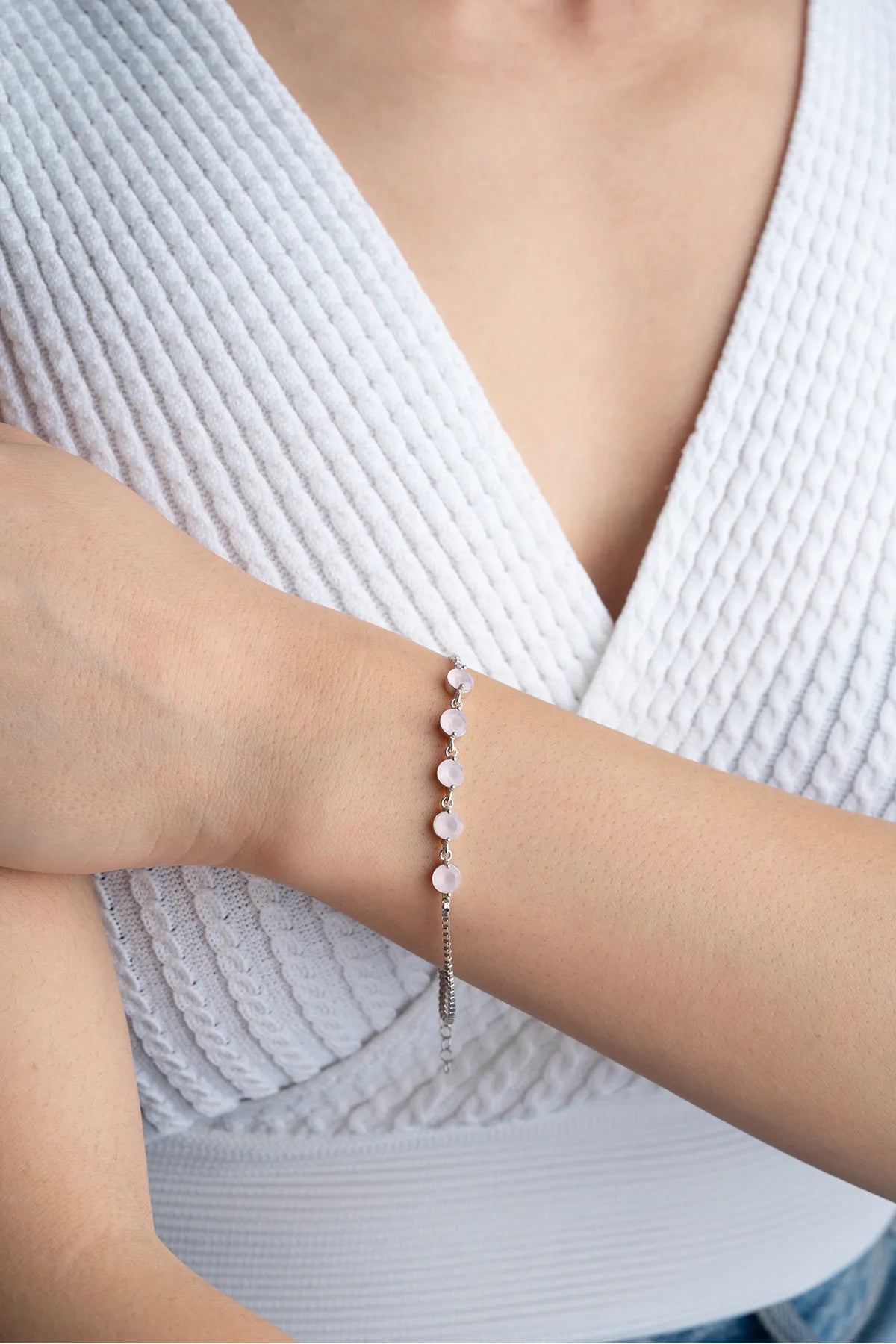 Blush Zirkonia -Armband - 925 Silber
