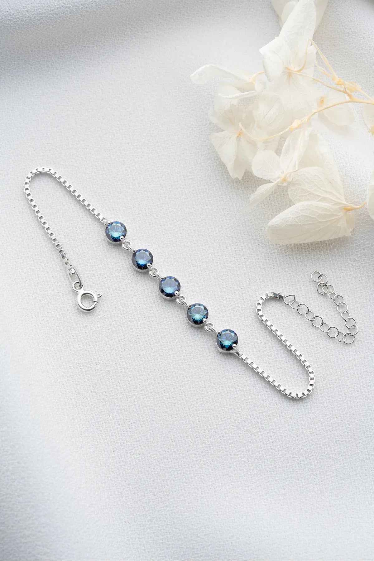 Mitternachts -Zirkonia -Armband - 925 Silber