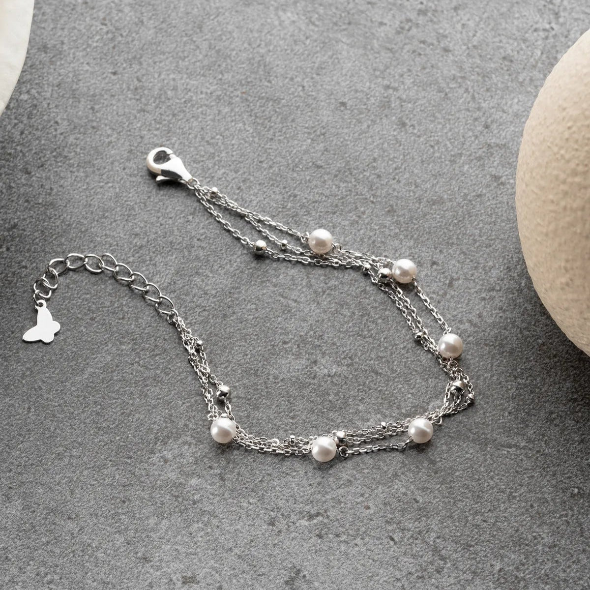 Perlenarmband von 925 Sterlingsilber - von Lydian