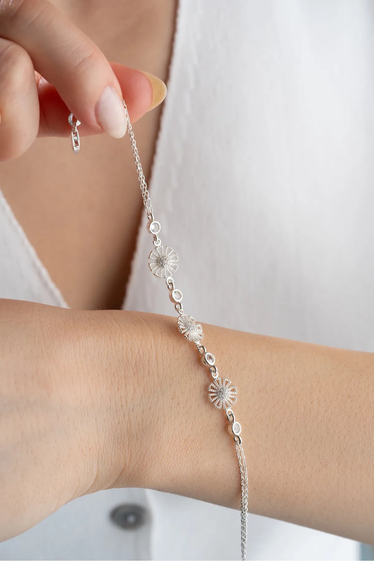 Bloom Armband - 925 Silber - von Lydian