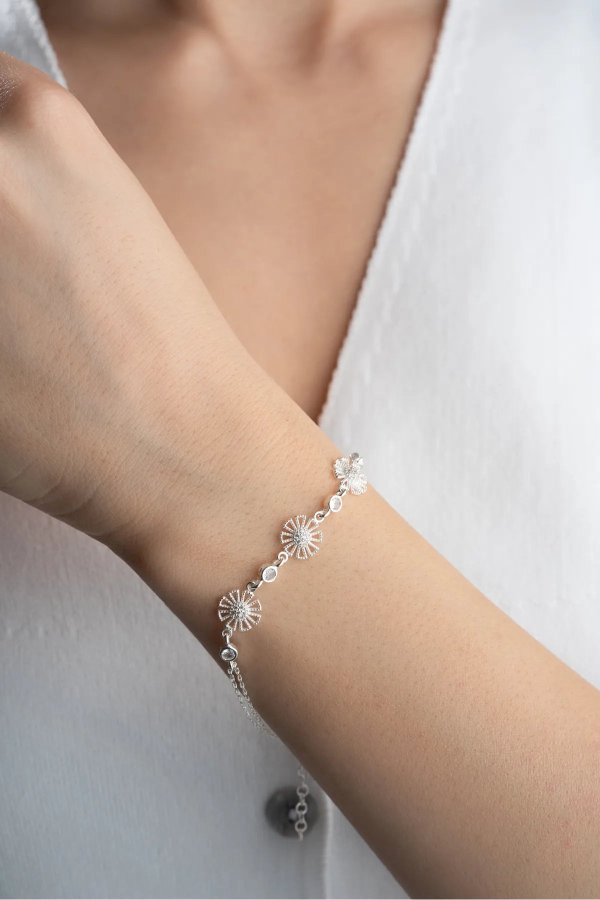 Bloom Armband - 925 Silber - von Lydian