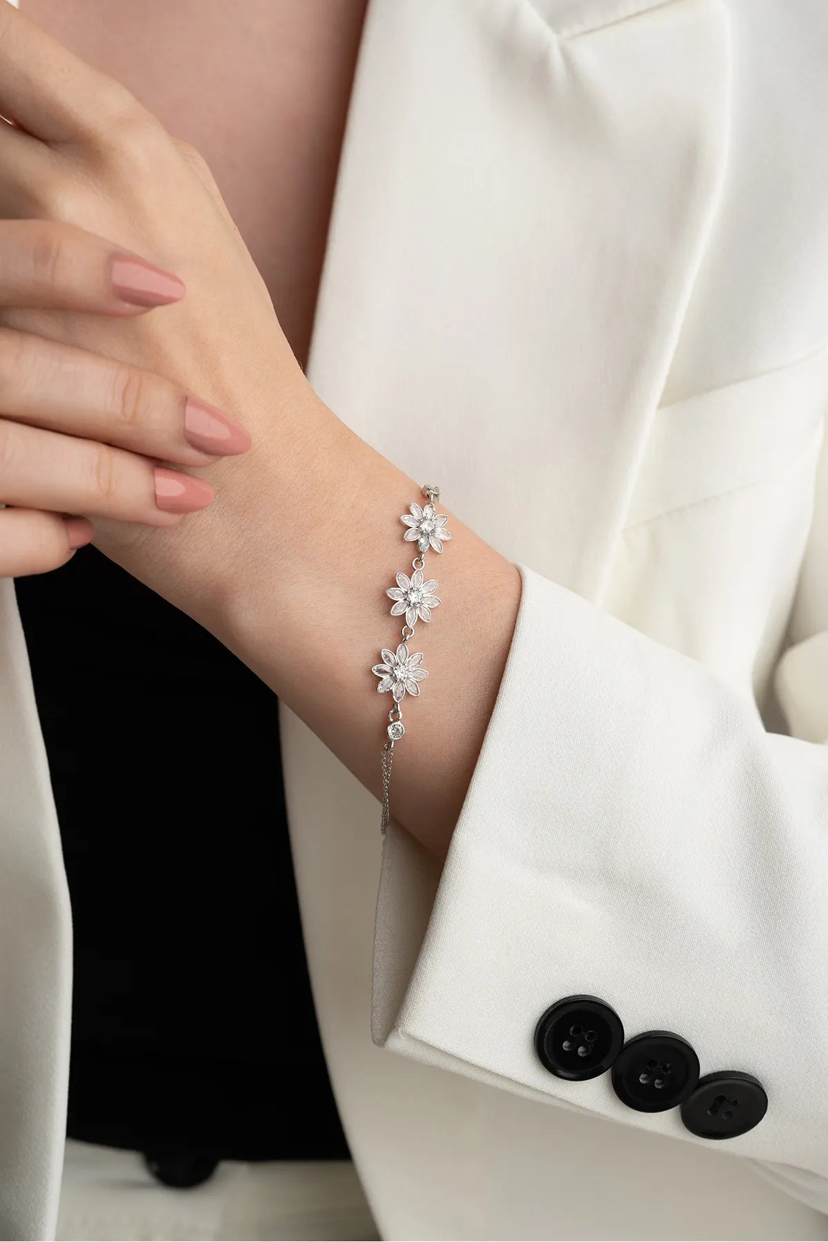 Lotus Glow Armband - 925 Silber - Bylydian