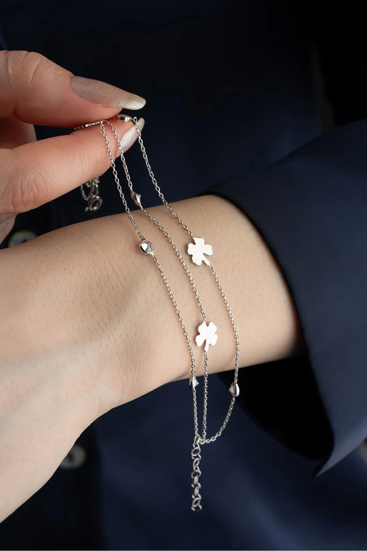 Glücksschichten Armband - 925 Silber