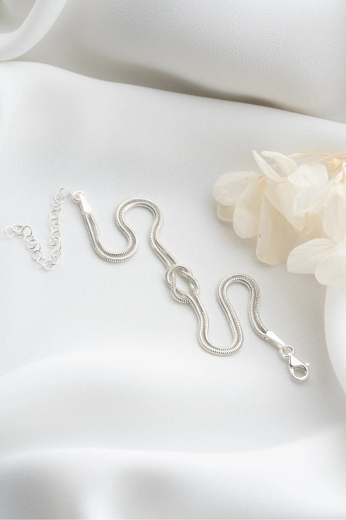 Liebesknotenarmband - 925 Silber