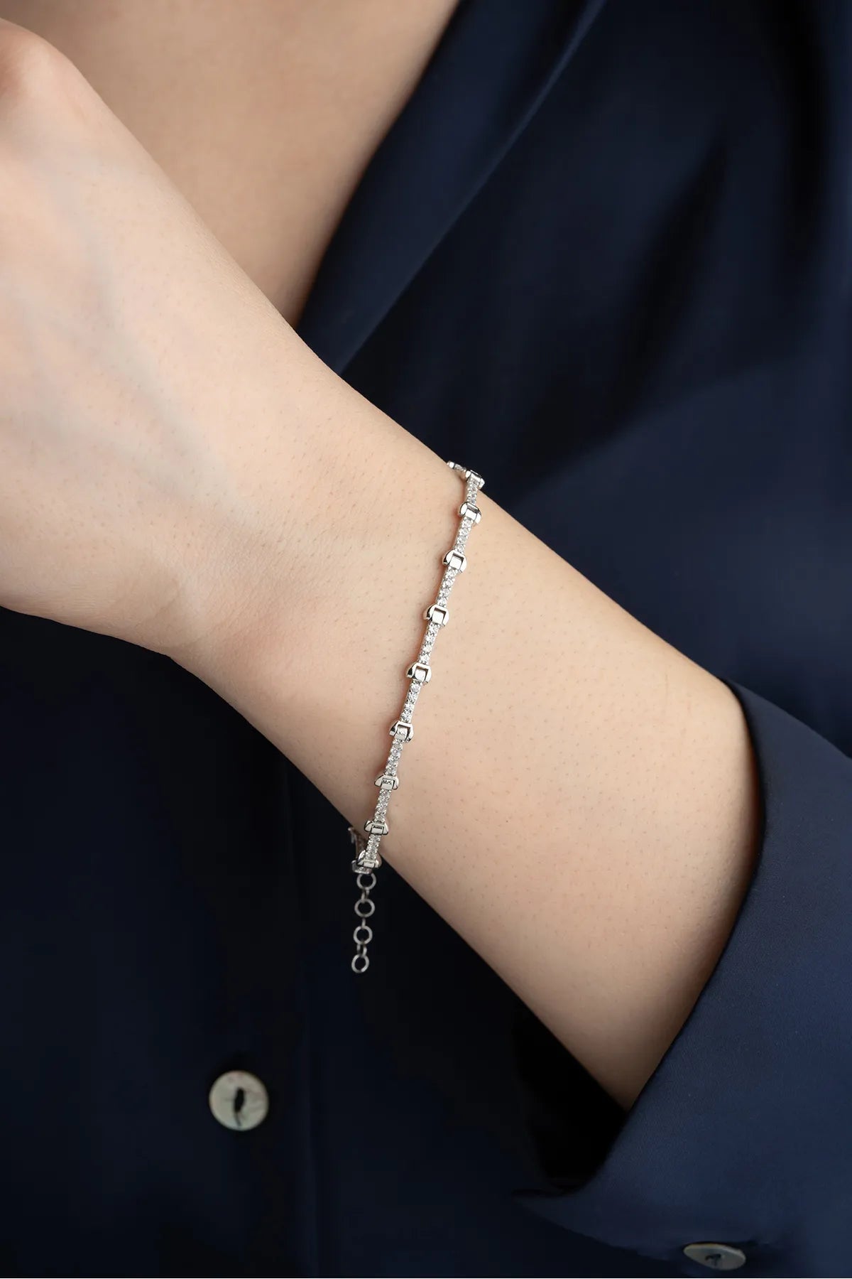 Funkenzirkonia Armband-by Lydian