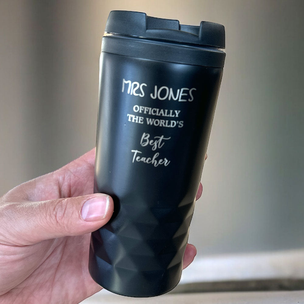 Grafikbecher Thermosbecher mit Text -d25