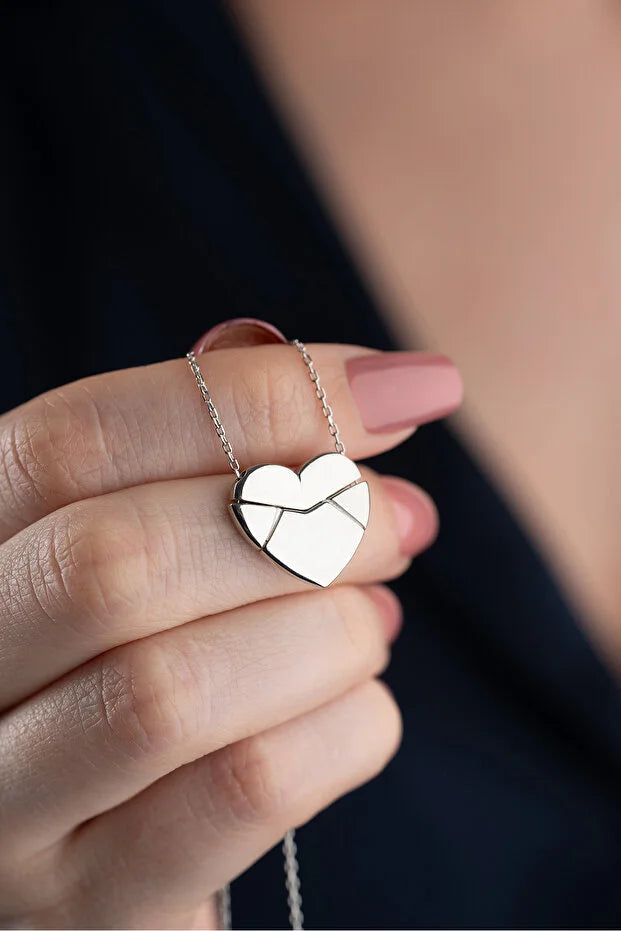 925 Zilver Hart Naamketting