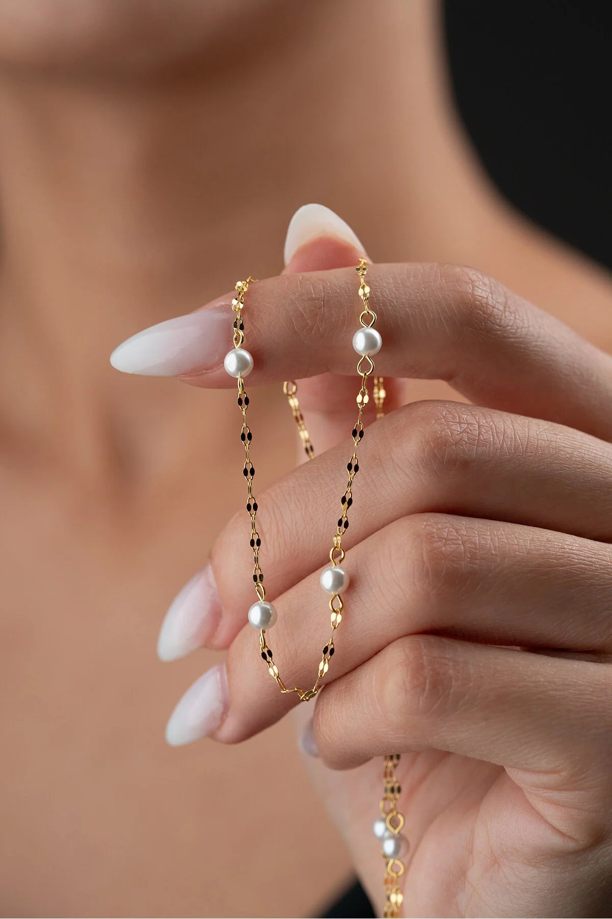 Elegantelijn - Perlenkette von 925 Silber
