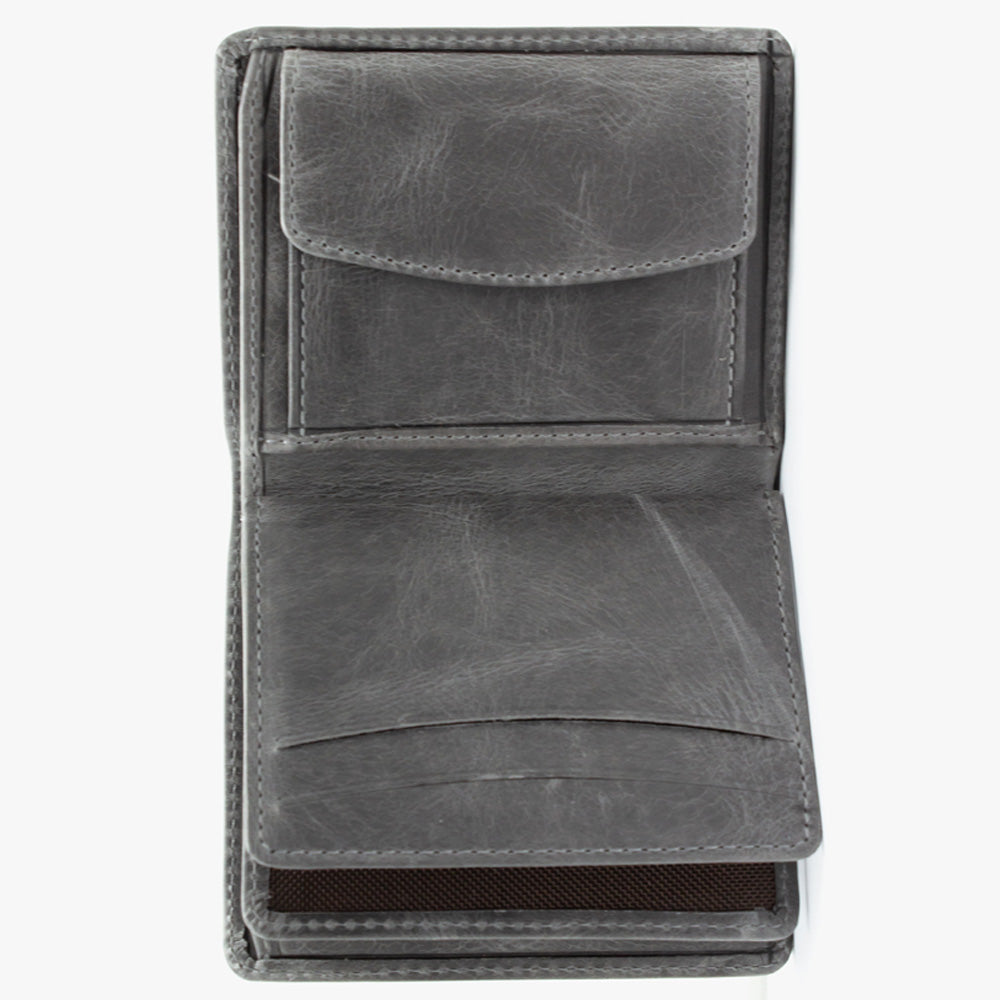 Personalisierte Geschenkset - graue Brieftasche - Schlüsselbund - Geschenkset