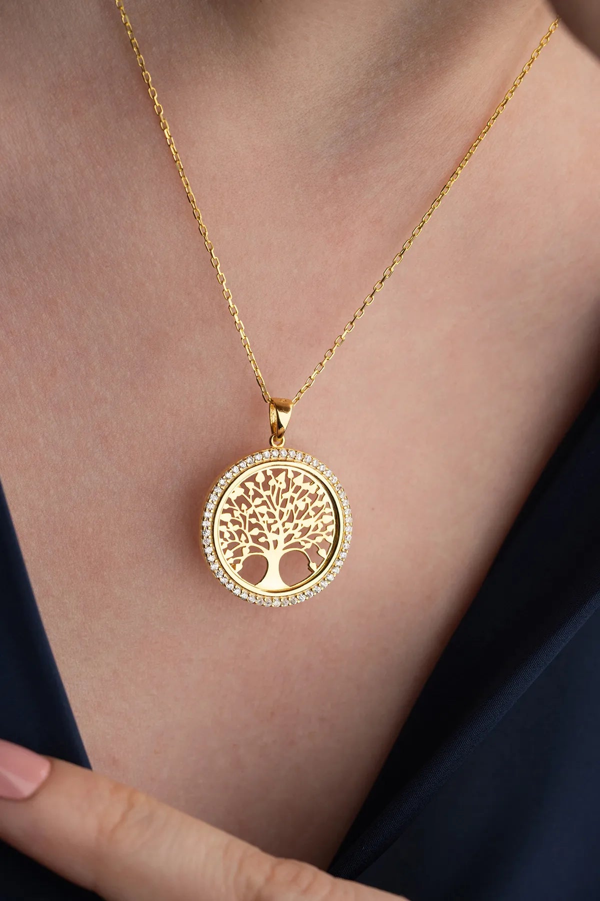 Levensboom Ketting van 925 Zilver