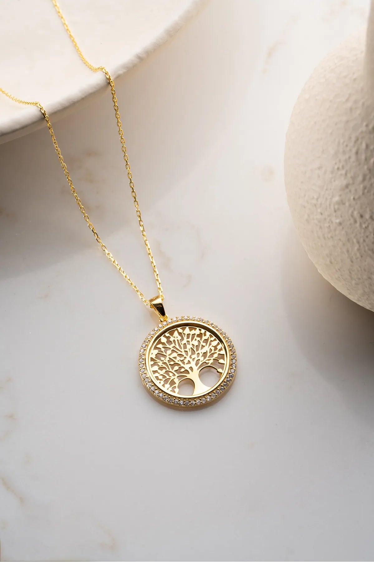 Levensboom Ketting van 925 Zilver