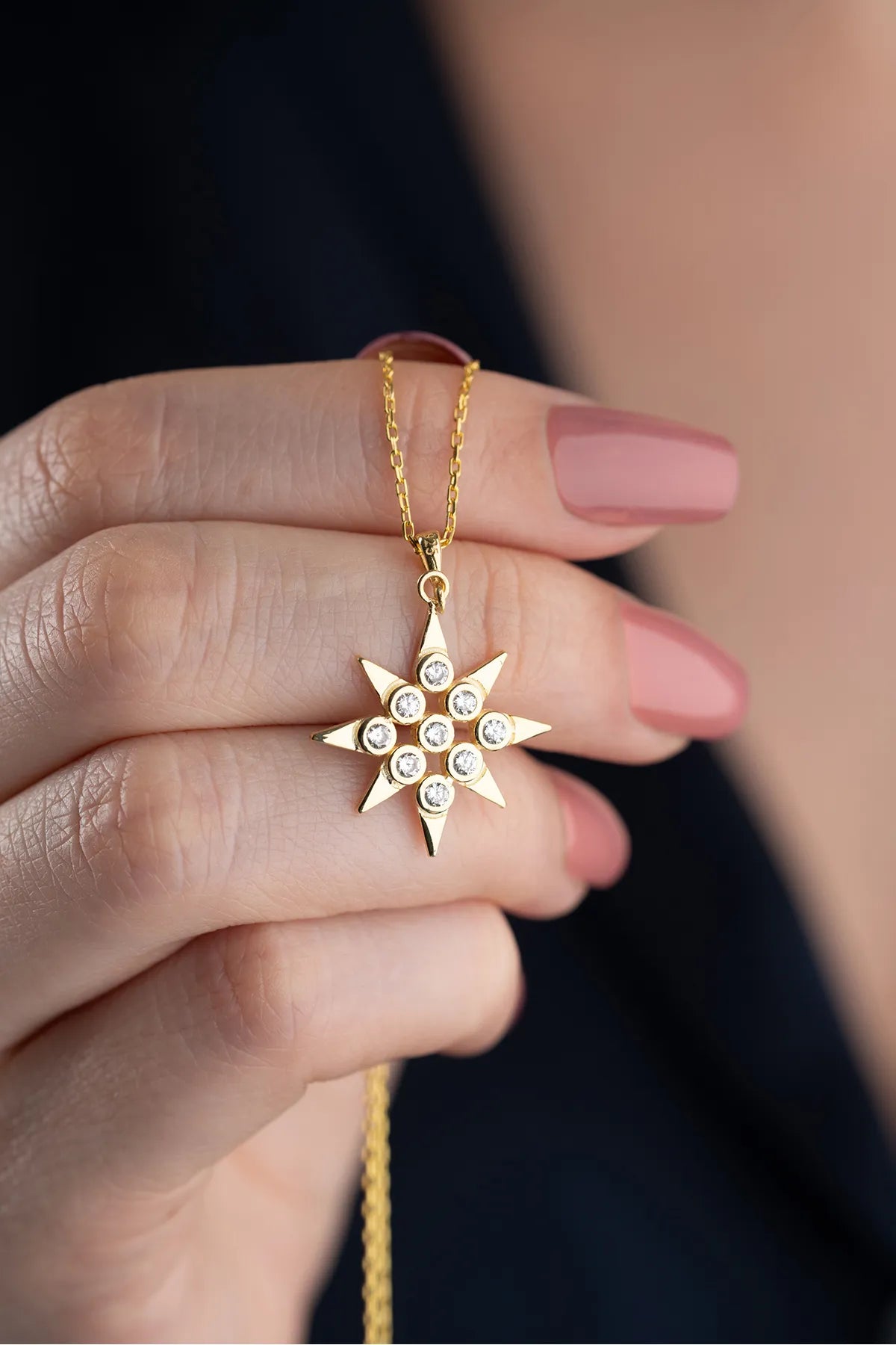 925 Silberkette mit Stermenanhänger