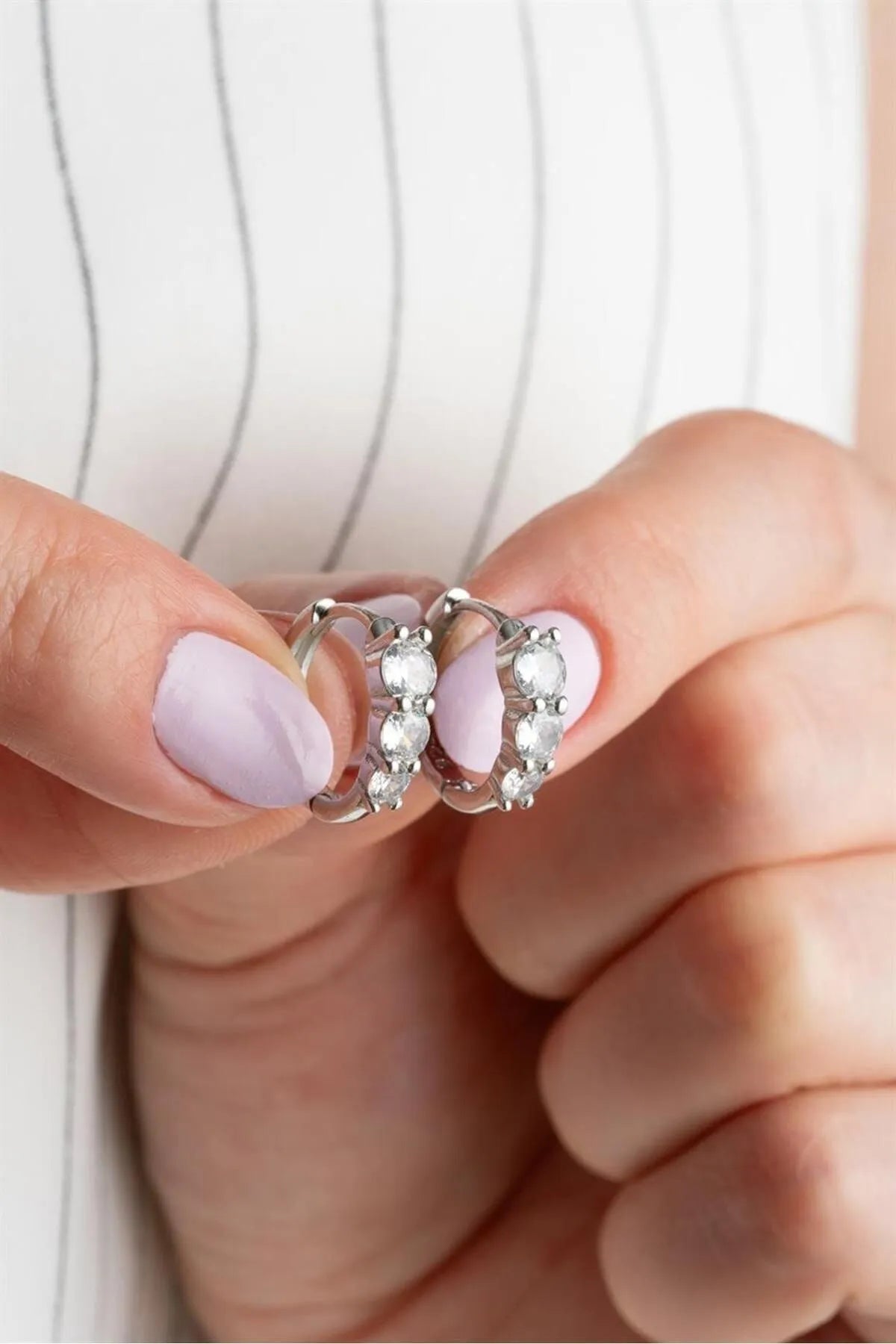 925 Ohrringe mit Sterlingsilber mit Steinen