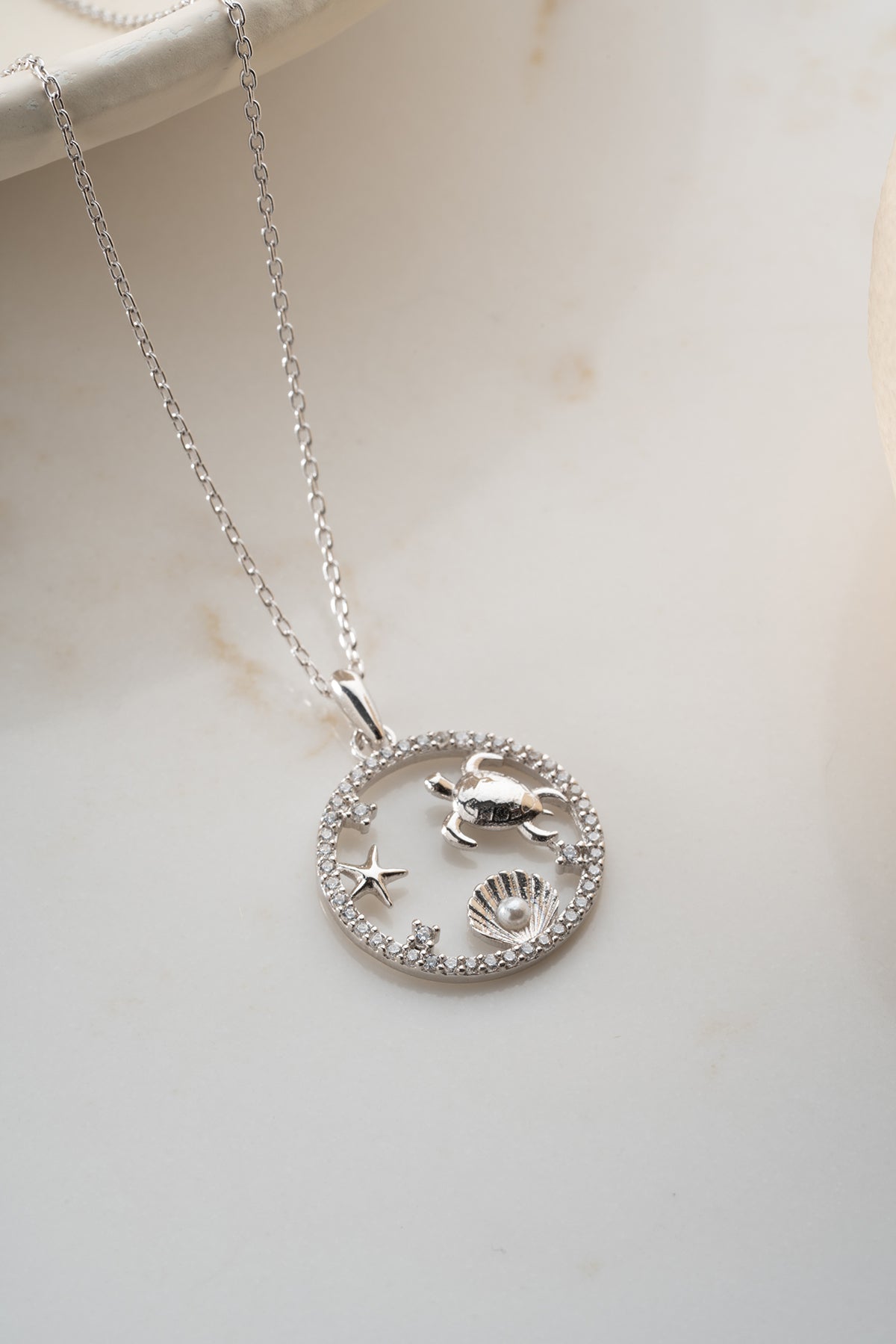 925 Sterling Zilveren Schildpad Ketting