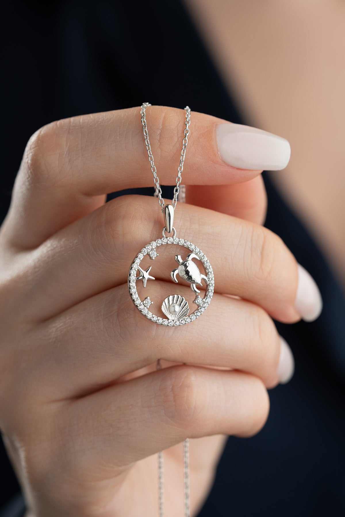 925 Sterling Zilveren Schildpad Ketting