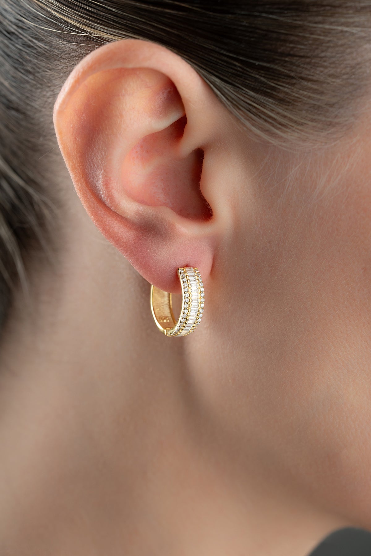 Baguette Glow - Elegante Ohrringe mit Baguette Stones