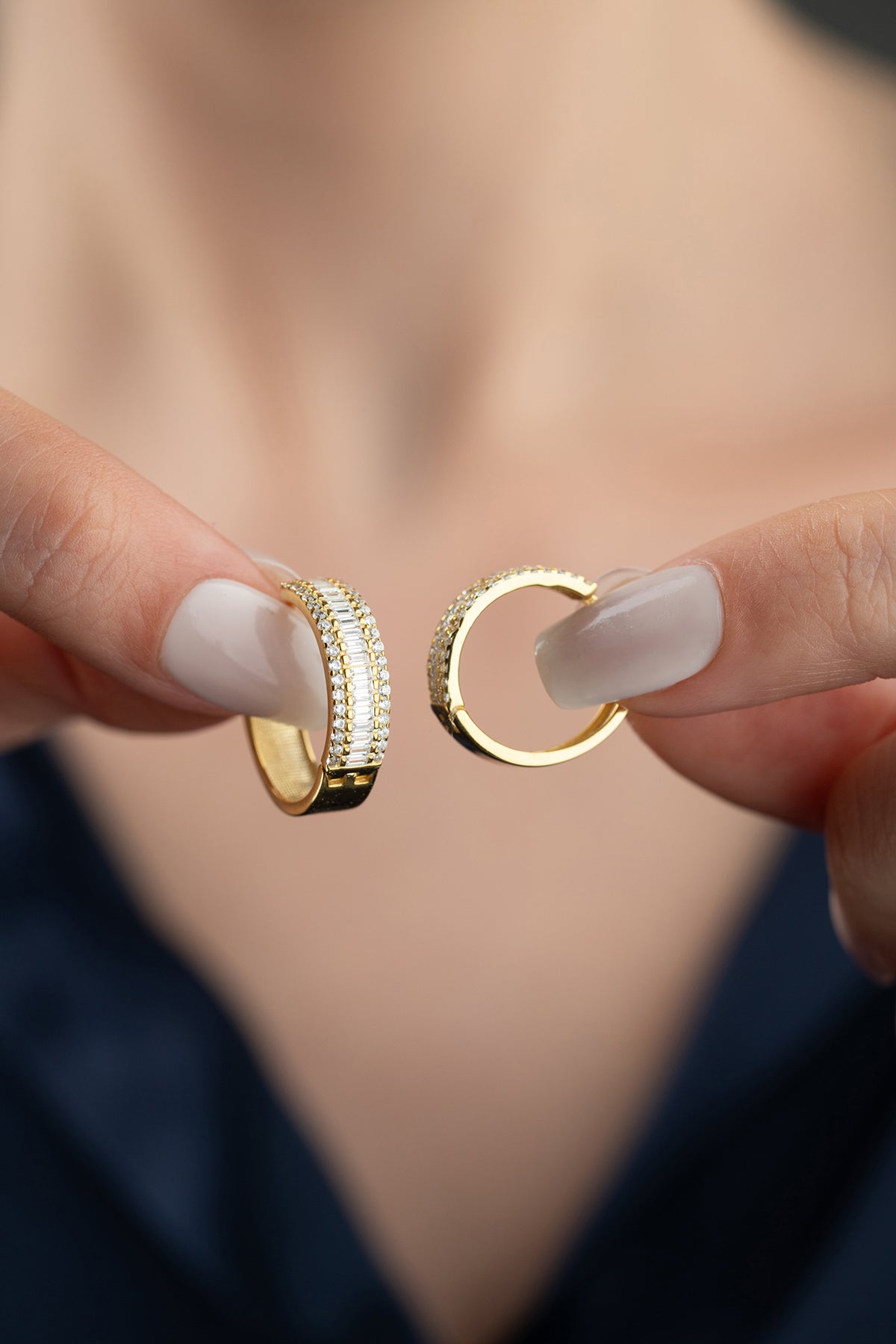 Baguette Glow - Elegante Ohrringe mit Baguette Stones