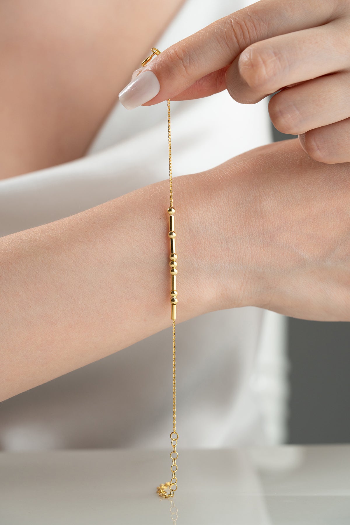 Minimal Armband – 925 Silber – Vergoldet & Silber