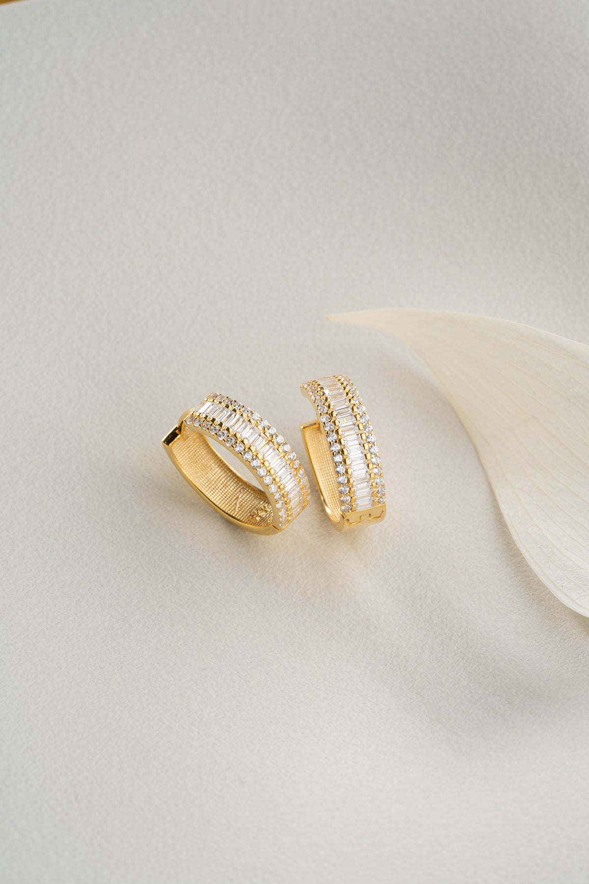 Baguette Glow - Elegante Ohrringe mit Baguette Stones