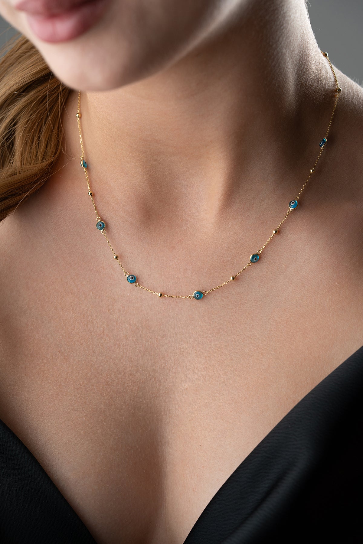 Ketting – 925 Sterling Zilver – Blue Aura