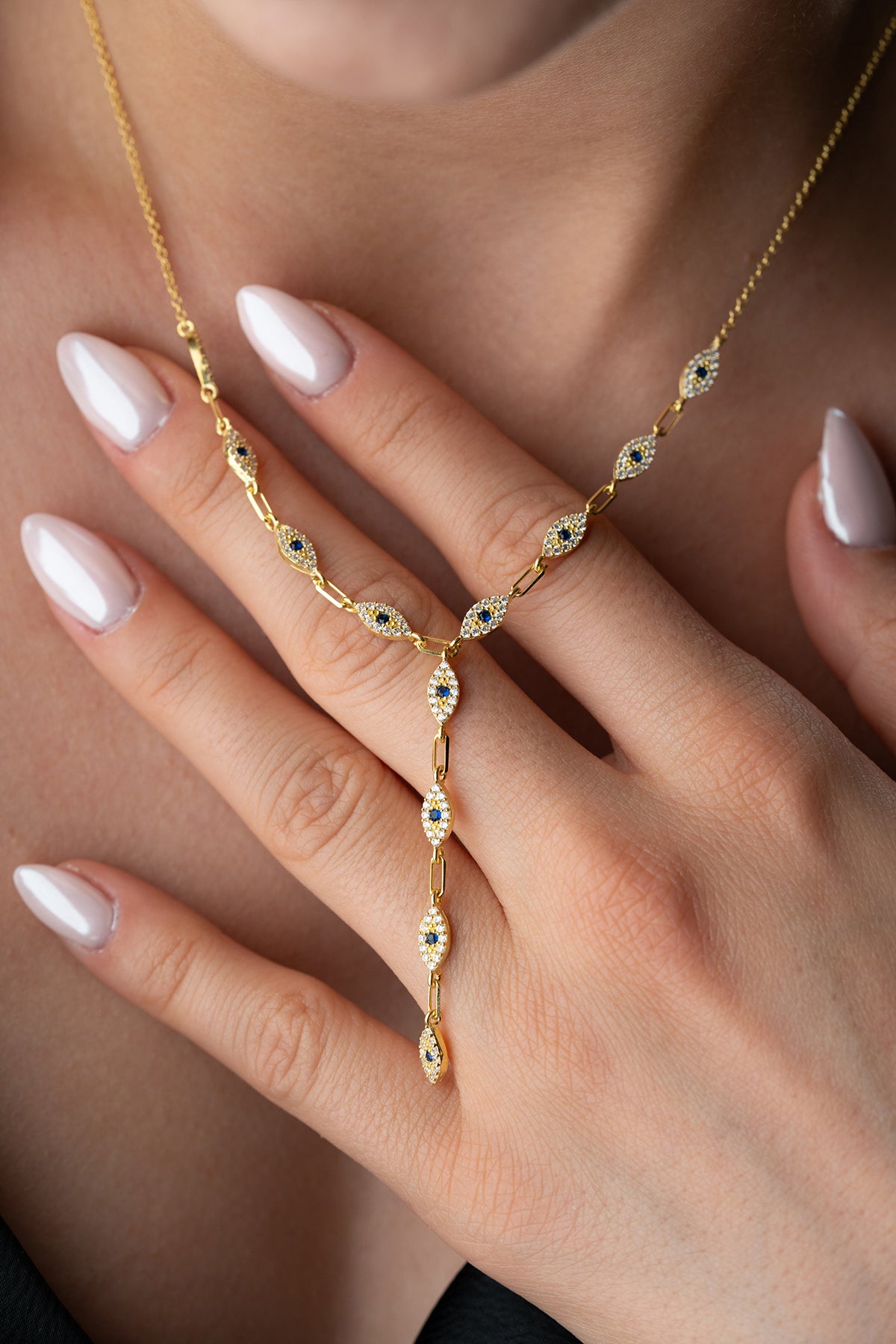 Serenay - Nazar Y Ketting – 925 Zilver