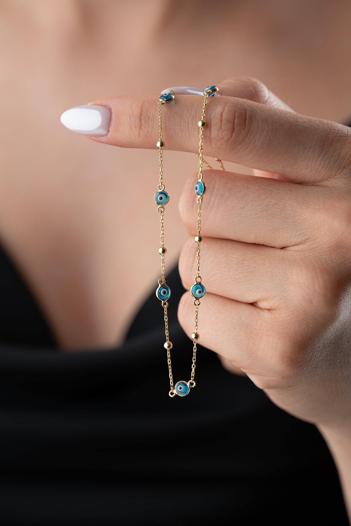 Ketting – 925 Sterling Zilver – Blue Aura