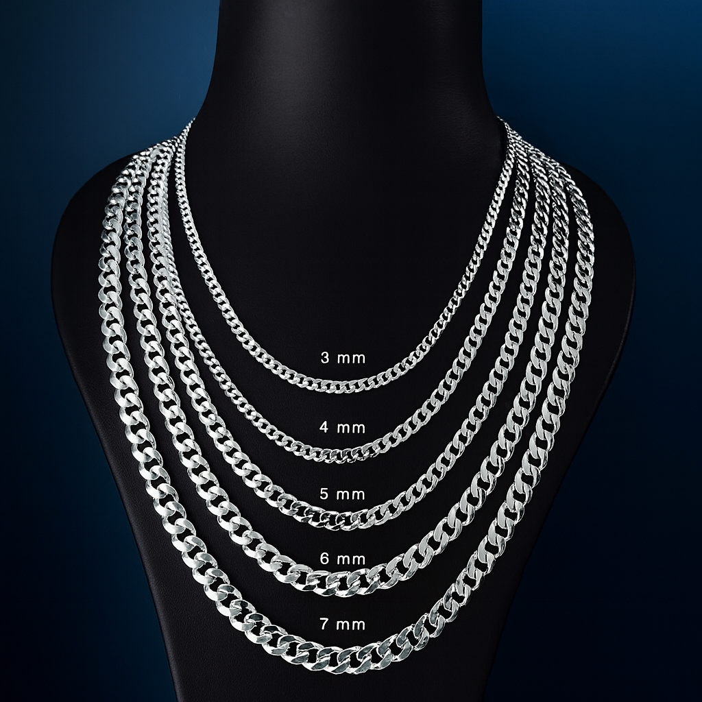 Silberne Gourmet-Herrenhalskette 6 mm BLMN025
