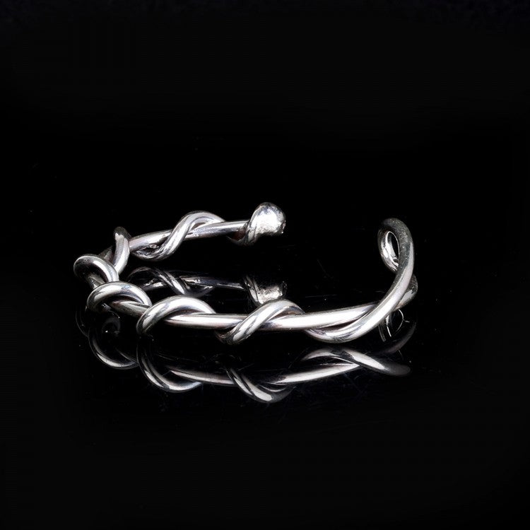 925 Sterling Silber geflochtenes Armband - 8 mm