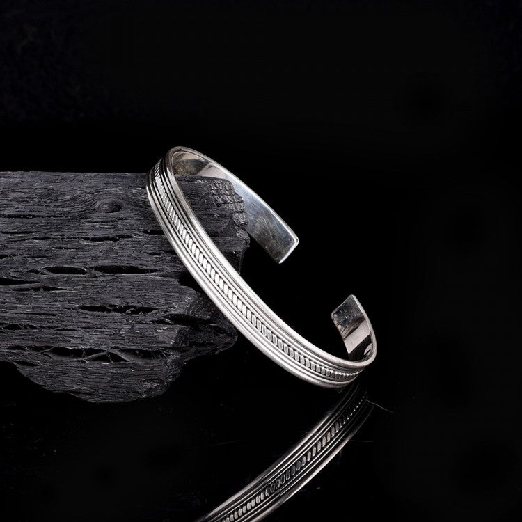 Klassisches Motiv 925 Sterling Silber Herren Armband