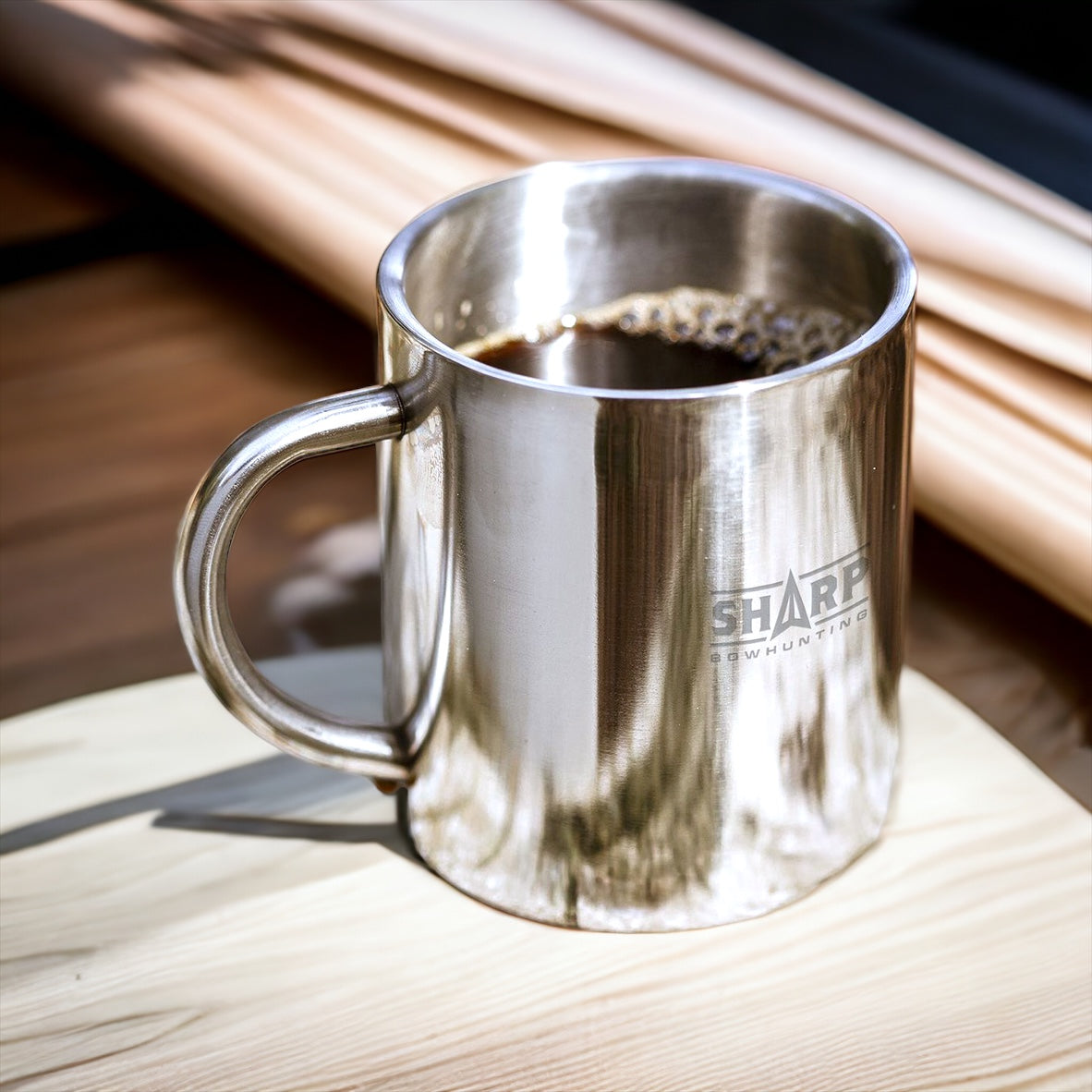300 ml Becher mit Text - Steel -1