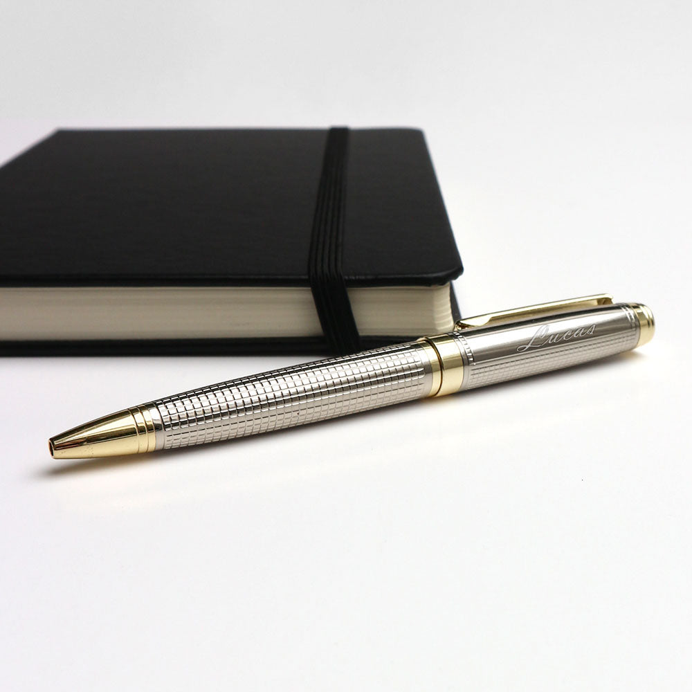 Personalisiertes Stiftset – Schreibset mit gravierter Holzbox BLP2165
