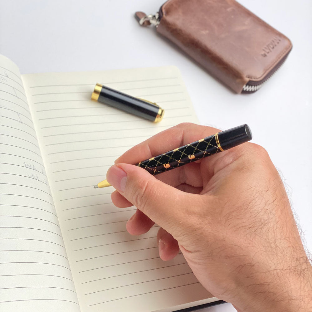 Personalisiertes Stiftset – Schreibset mit gravierter Holzbox BLP2116