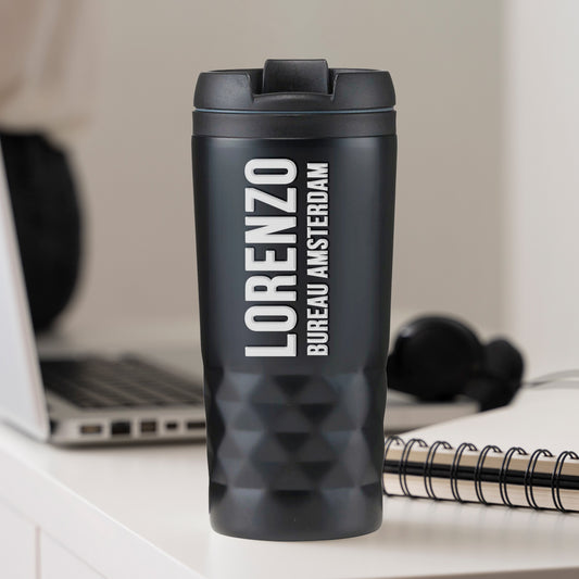 Graphic Mug Thermobecher mit Text -A