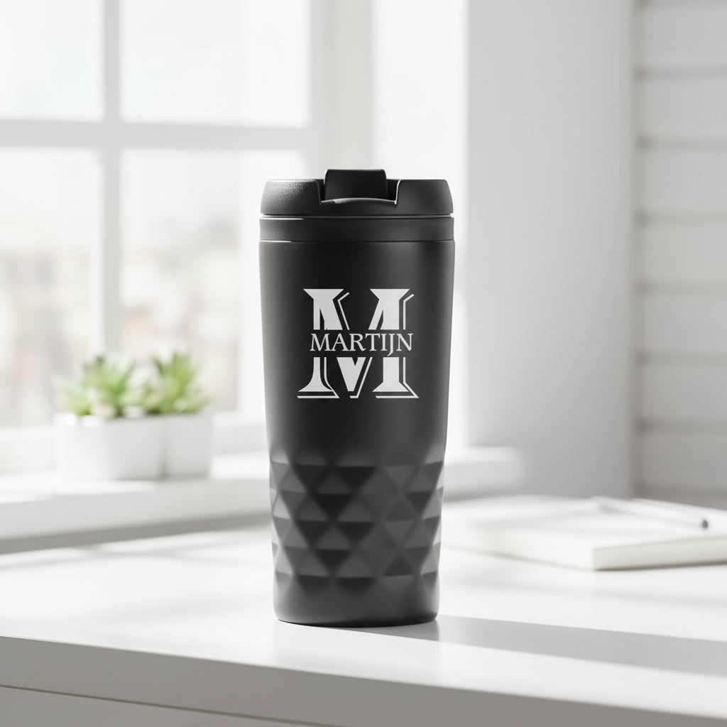 Graphic Mug Thermobecher mit Text