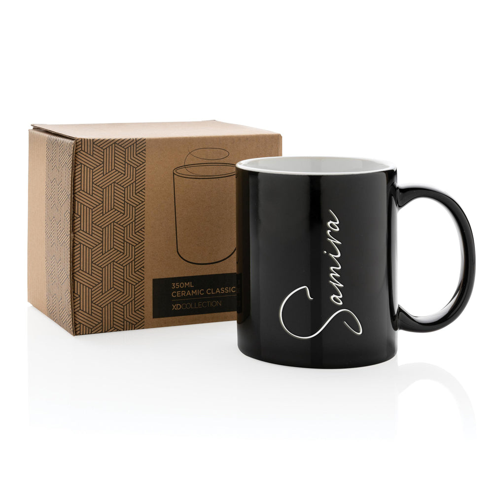 Klassische Keramiktasse mit Text 3