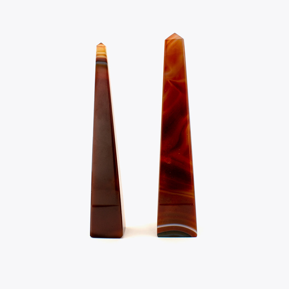 Edelstein Obelisk Spitzenachat (110gr -12cm)