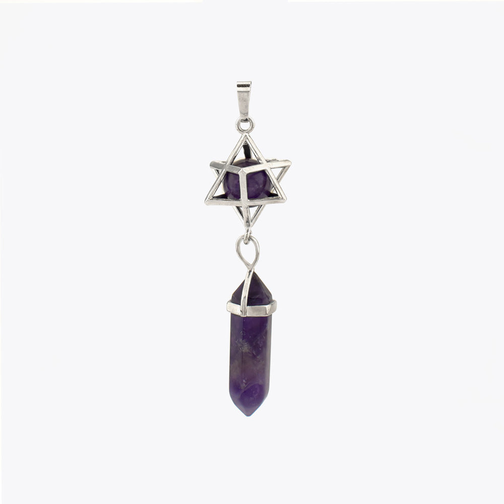 Amethyst-Anhänger mit Kette