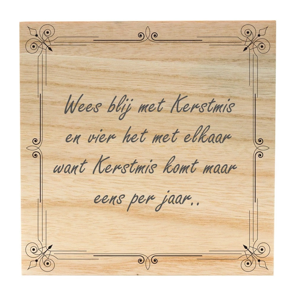 Gravierte Holzkiste 20cm*20cm