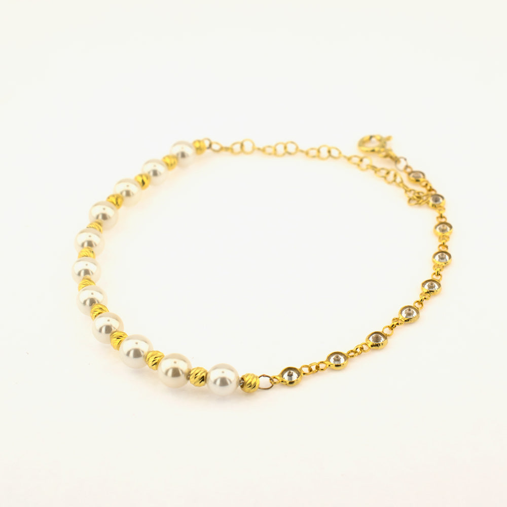 Bracelet Lydian en argent sterling 925 avec perles