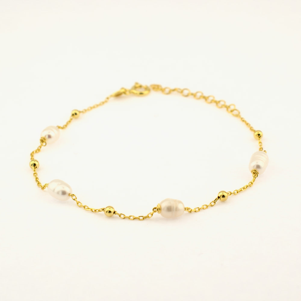 Bracelet Lydian en argent sterling 925 avec perles
