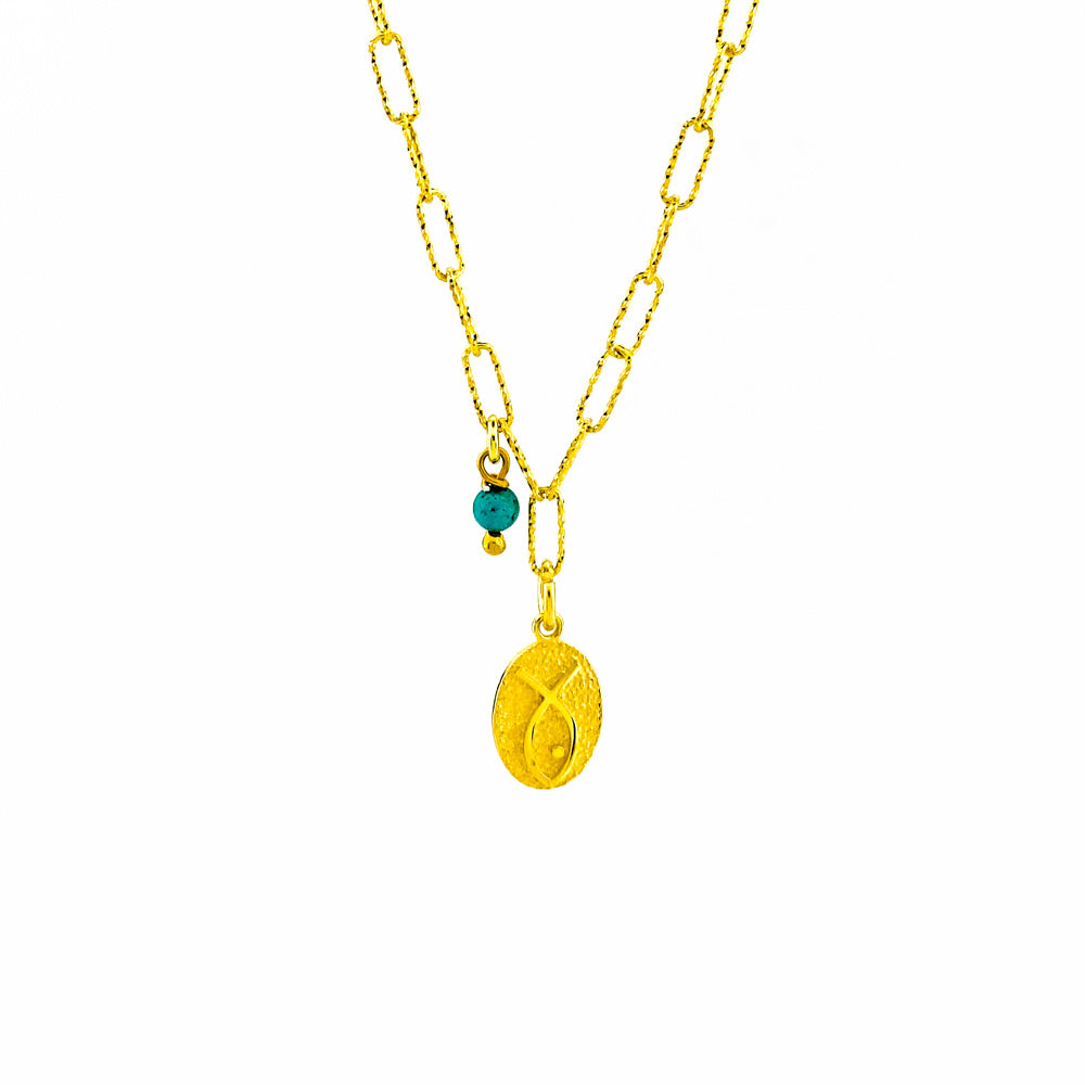 Ketting met vis hanger
