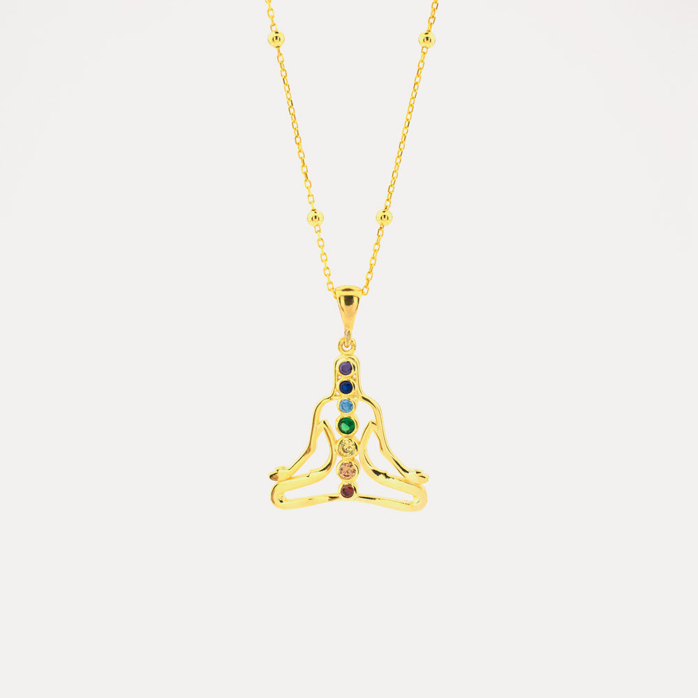 By LYDIAN Chakra Zilveren Ketting BLAR090