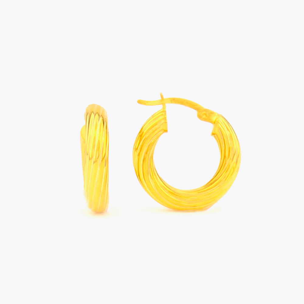 925 sterling zilveren oorbellen - 19 mm BLARW013