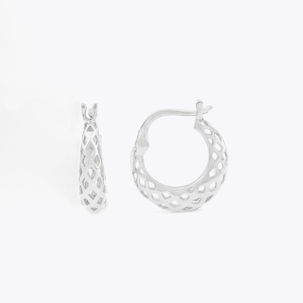 925 sterling zilveren oorbellen - 15 mm BLARW024