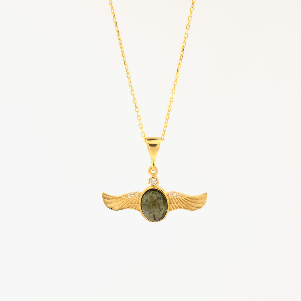 Collier Angel vleugels met steen