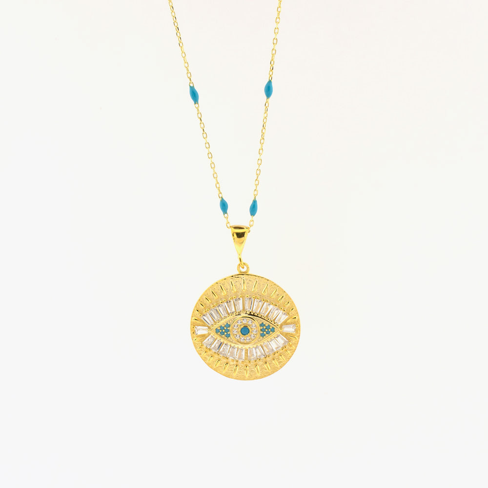 Boze Oog Medaillon - ketting hanger