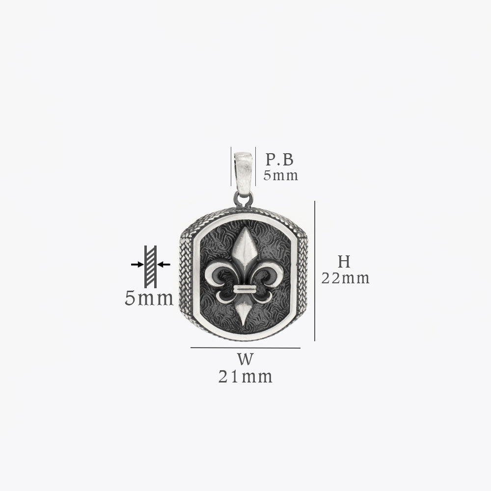 Zilveren ketting met hanger BLARY075