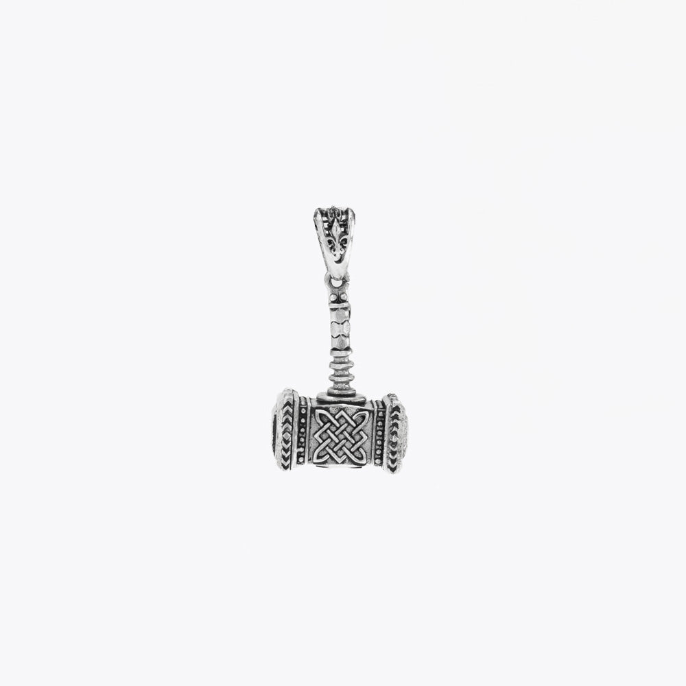 Silberner Hammer des Thor-Halskettenanhängers BLAR0121