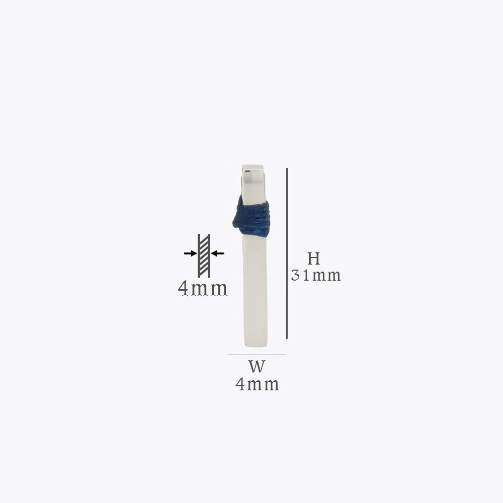 Zilveren 3D Gegraveerde Heren Ketting met Naam BLARY092